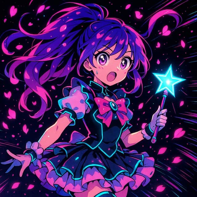 Original magical girl character made with the character maker