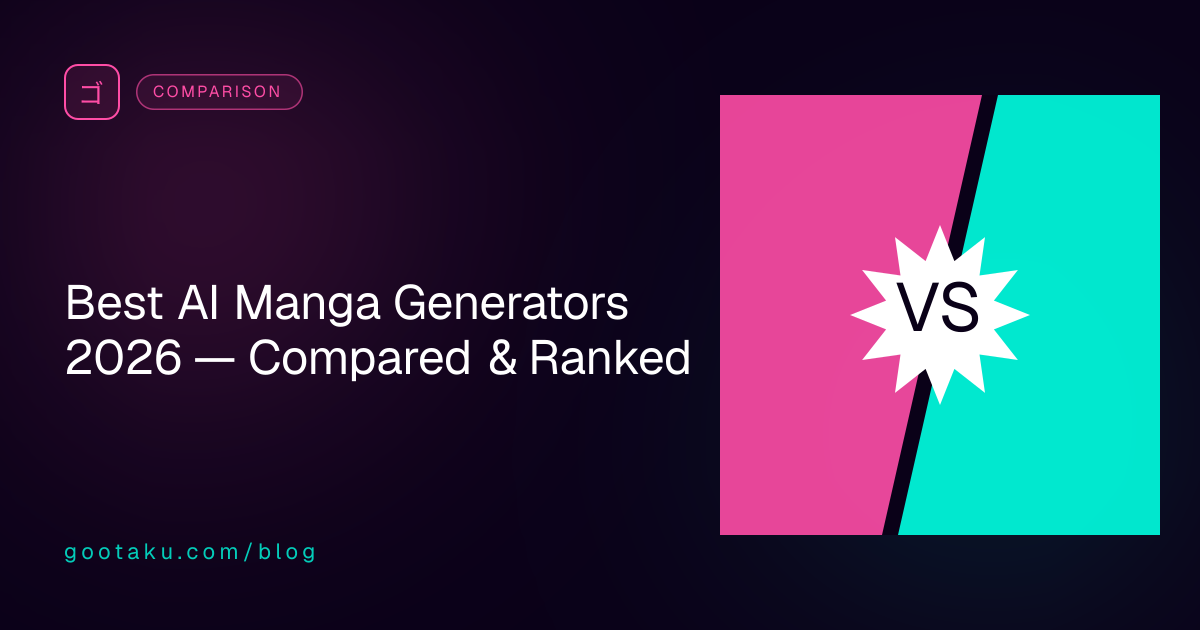 Best AI Manga Generators 2026 — Compared & Ranked | Gootaku