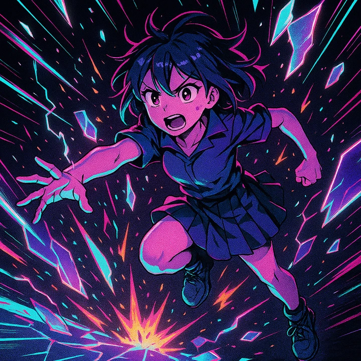 AI-generated shōnen manga panel created in Gootaku