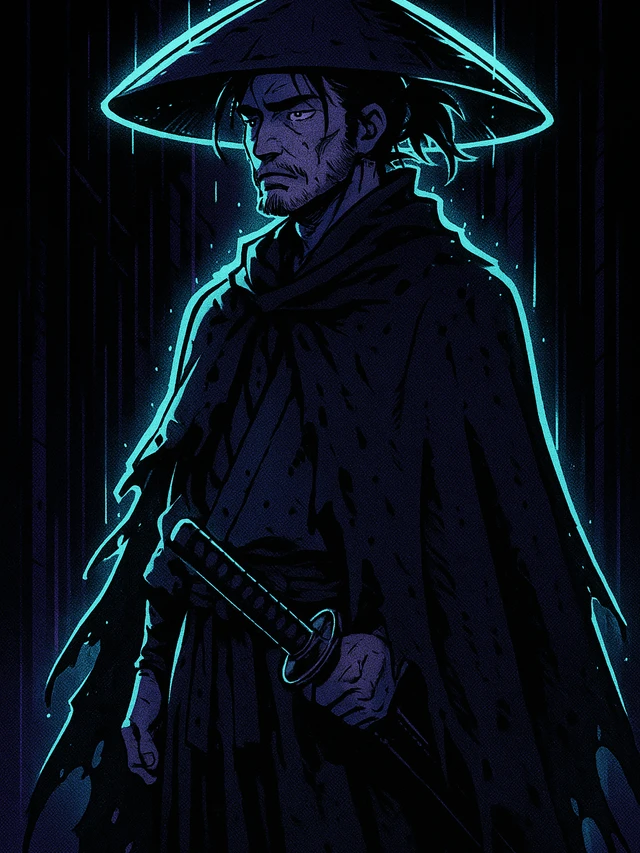 RŌNIN — AI-generated manga art created in Gootaku