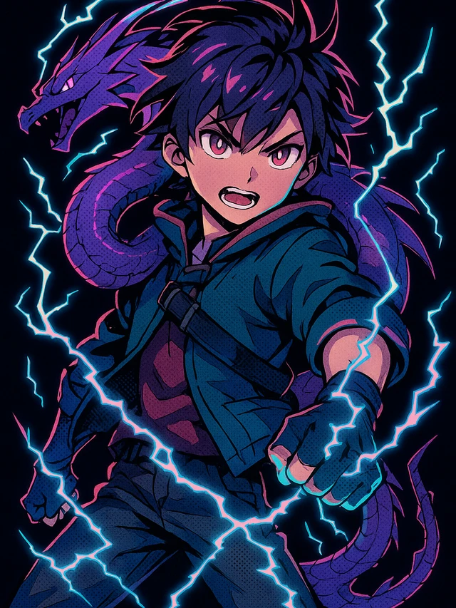 RYU — AI-generated manga art created in Gootaku